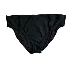 J.Crew Black Full Coverage Bikini Bottom, Women’s Size 3X